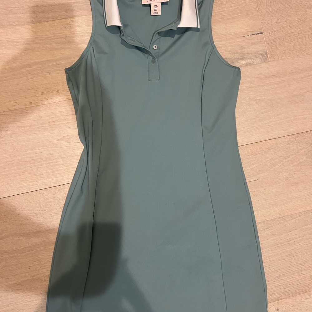 Tommy Bahama Sleeveless Aqua Polo Dress
